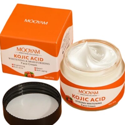 Kojic Face Cream Skin Brightening Dark Spots Moisturizing Facial Cream 50ml