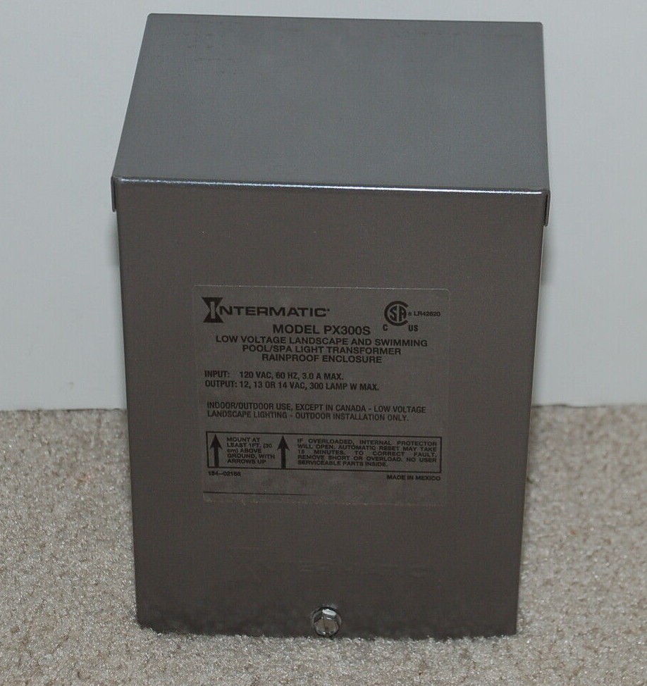 Intermatic PX300S Pool Light 300-Watt Safety Transformer, Stainless Steel,  Brown | eBay