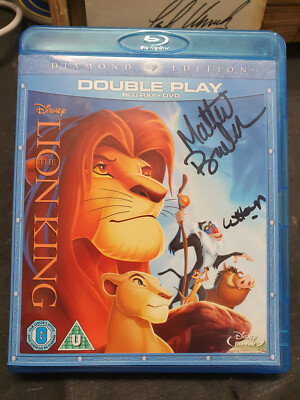 MATTHEW BRODERICK & WHOOPI GOLDBERG - Signierter BLU RAY - FILM - DER KÖNIG DER LÖWEN