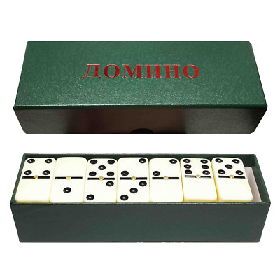 Dominospiel 28 Dominosteine Domino Spiel in der Box 18x6x4 cm Игра Домино