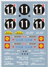1/12 n.11 240Z v2 East African Safari Rally 240Z marcature auto scivolo decalcomania