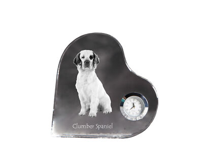 Clumber Spaniel Heart-Shaped Watch With Dog Art-Dog