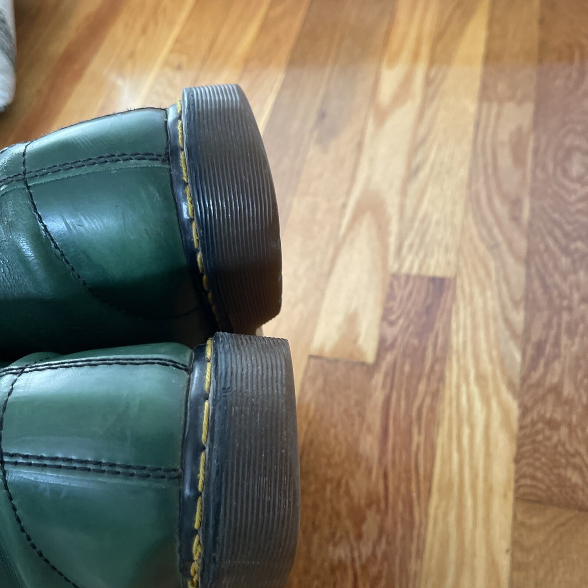 Vintage Dr. Martens Doc England 1460 Green Leather Boots Vintage Dr. Martens Doc England 1460 Green Leather Boots
