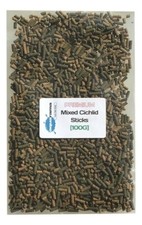 Mixed Cichlid Sticks Tropical Fish Food Aquarium Premium Grade Quality (1x 100g)