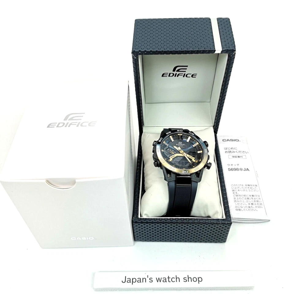 Reloj Casio Edifice ECB-2000YNP-1AJF Negro Serie Nighttime Drive Hombre Nuevo en Caja Foto 2 de 4