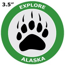 Alaska Bear Claw Logo - Car Truck Window Bumper Graphics Sticker Decal Souvenir Alaska Bear Claw Logo - Car Truck Window Bumper Graphics Sticker Decal Souvenir