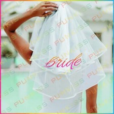 Glitter Bride Veil Headband  Bridal Shower Bachelorette Wedding Party Sparkling