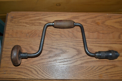 VINTAGE VICTOR HAND DRILL  NO 956 10 INCH BIT BRACE AUGER WOODWORK