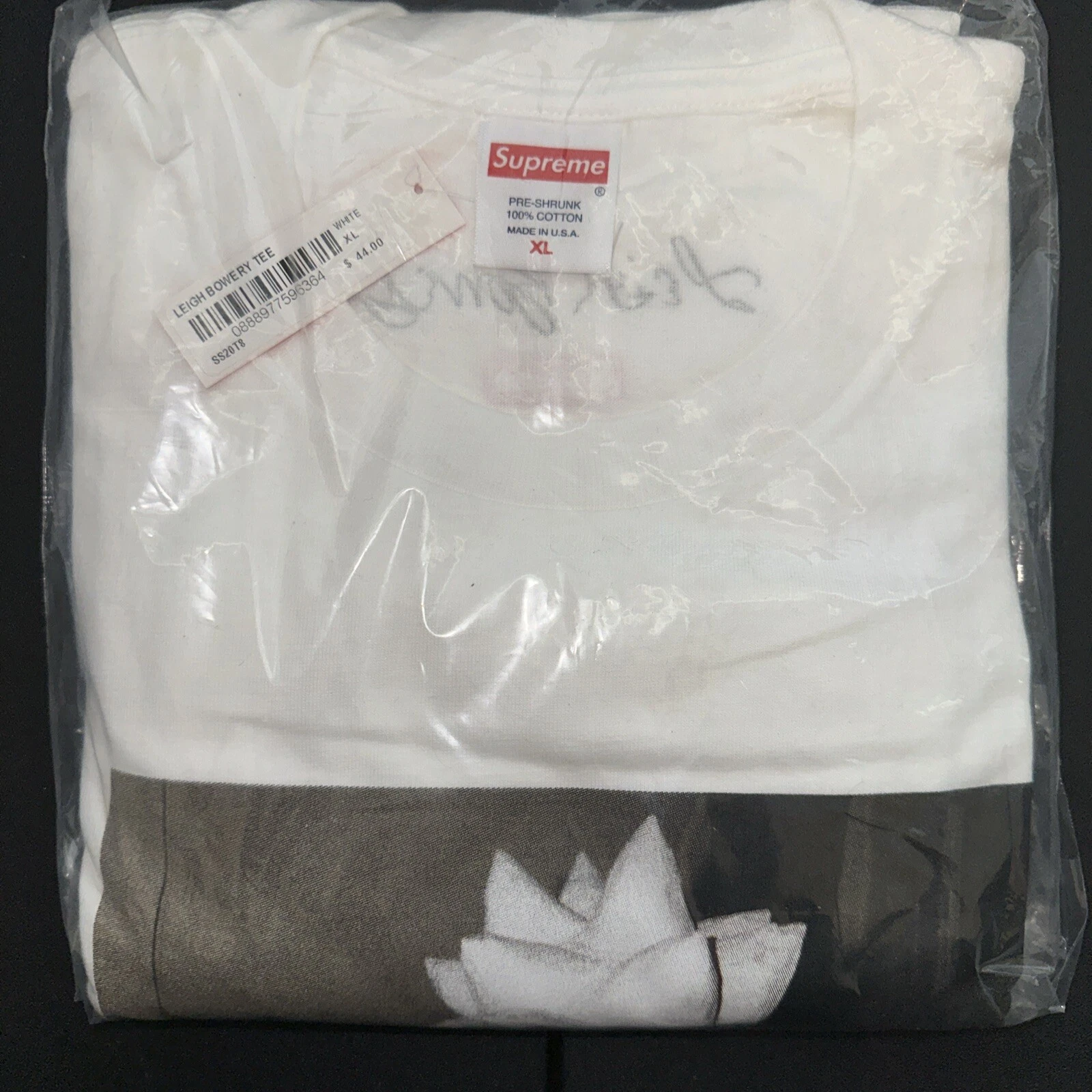 T shirt blanc Supreme SS 2020 Leigh Bowery taille XL