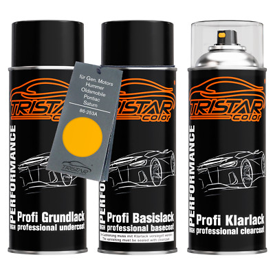 Autolack Spraydosen Set für GM Hummer Pontiac Saturn 86 253A Wheatland Yellow