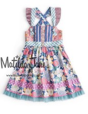 Girls Matilda Jane Once upon a time Loveliest Garden Knot Dress Size 4 NWT