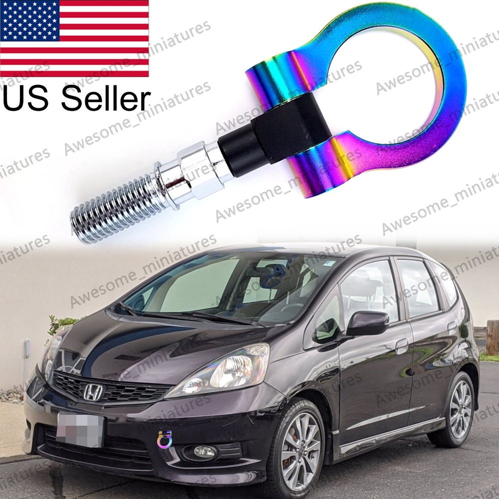 JDM Bumper NEO Track Racing Style Aluminum Tow Hook Ring For Honda FIT 2009-2013