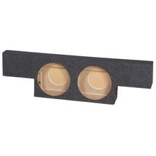 QPOWER DUAL HOLE 10" SUBWOOFER CARPET ENCLOSURE BOX FOR CHEVY GMC 04-06 CREW CAB