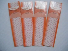 Lot of 4 Packs of VTG Trimtex White Flat Lace Sewing Craft Trim 10 yds x 1/2”