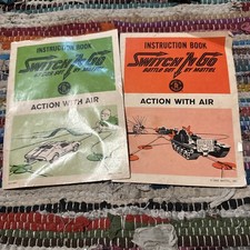 Switch n Go Military Set by Mattel Instruction Book 1965 Lot Of 2
