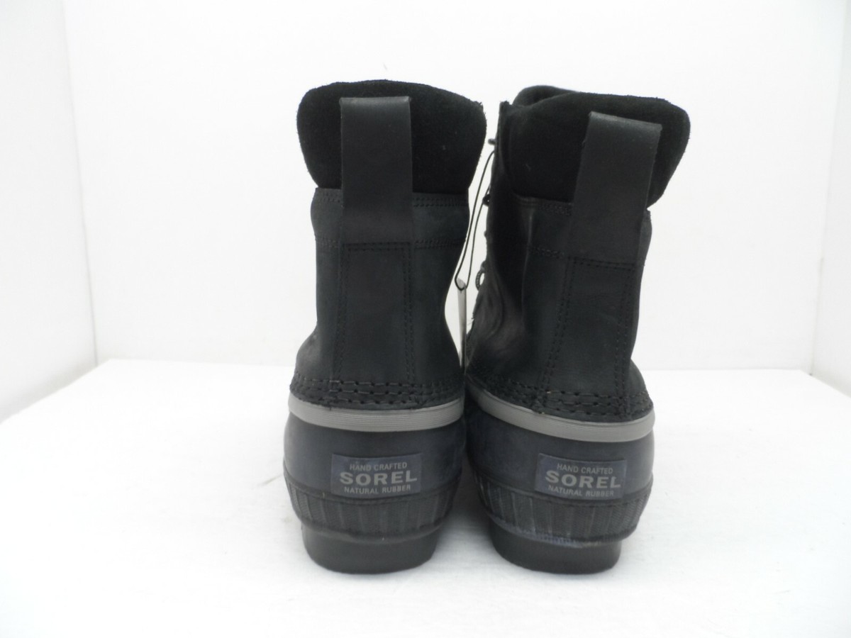 Sorel Cheyanne Lace-Up Waterproof Duck Boot Black US Men Size 9‎ Gently Used Amazon.com | Sorel Men main image 4
