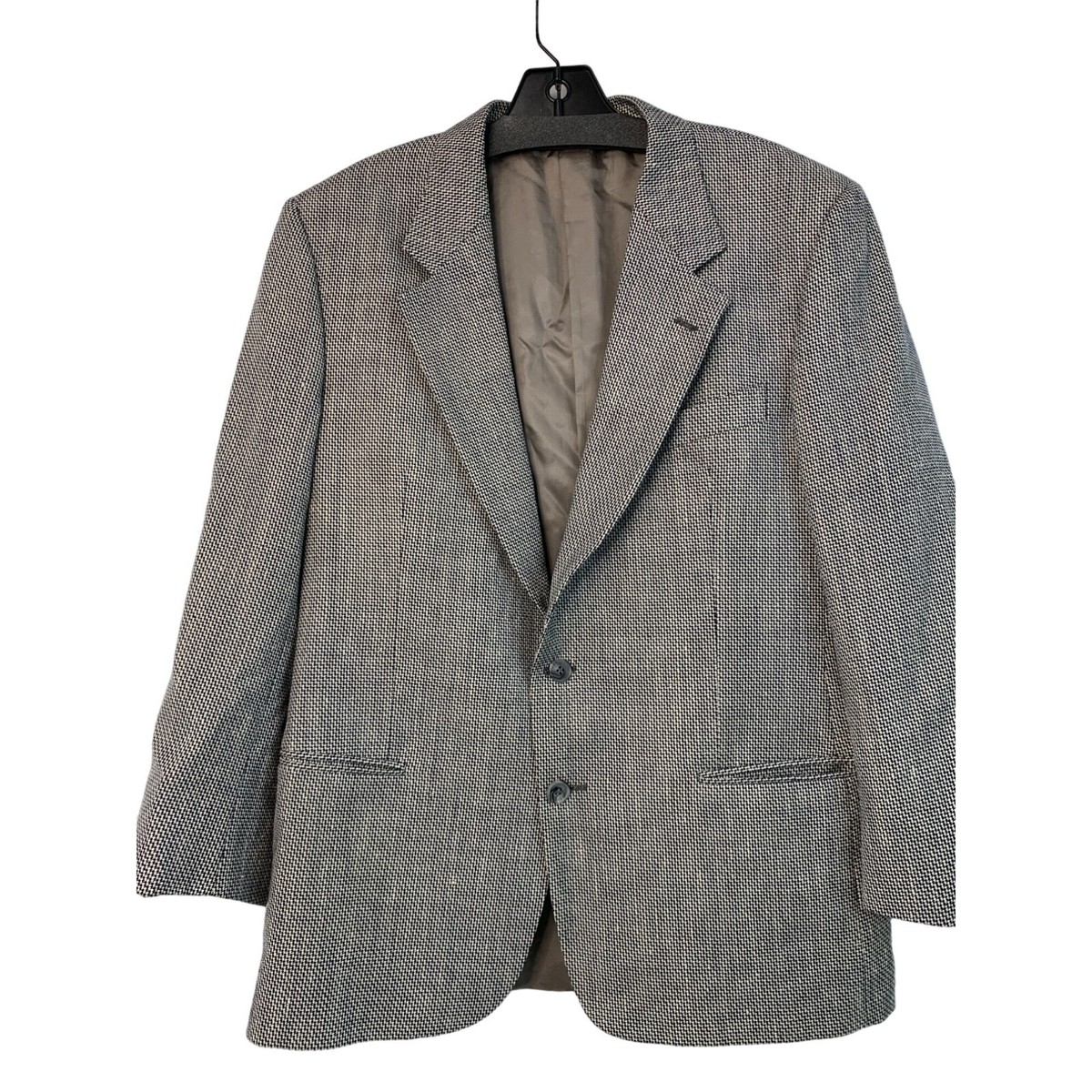 VIP【送料関税込】VALENTINO SILK BLAZER JACKET VTG 80s Valentino Uomo Men's Wool/Silk Blazer Jacket Check