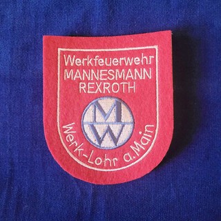 Factory fire brigade patch fire brigade Mannesmann Rexroth patch factory fire brigade #aukfw