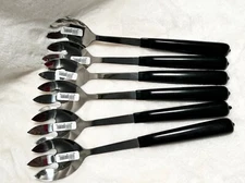 (6) NEW VOLLRATH 46920 11 5/8" LONG NOTCHED SERVING SPOONS W/ KOOL-TOUCH HANDLES