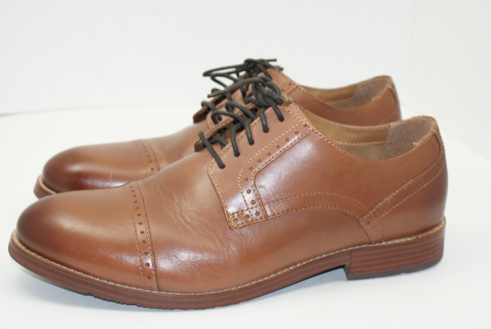 SAOLA Scarpe Oxford Nunn Bush Middleton da uomo marroni taglia 10 5 in pelle 84779 221