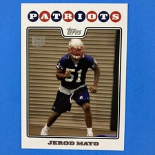 Jerod Mayo 2008 Topps Rookie Card #411 NFL New England Patriots