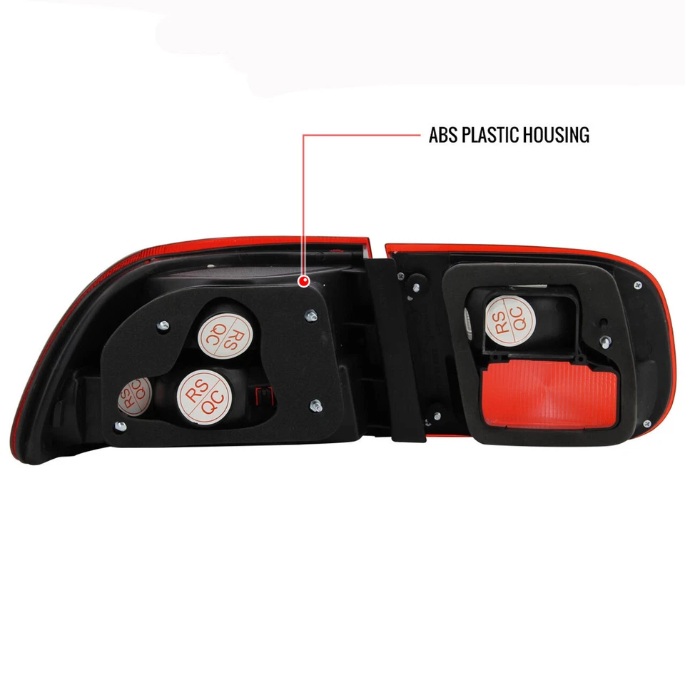 Для 92-95 Honda Civic EG купе седан Si красный прозрачный задние фонари OE стиль - Изображение 2 из 3