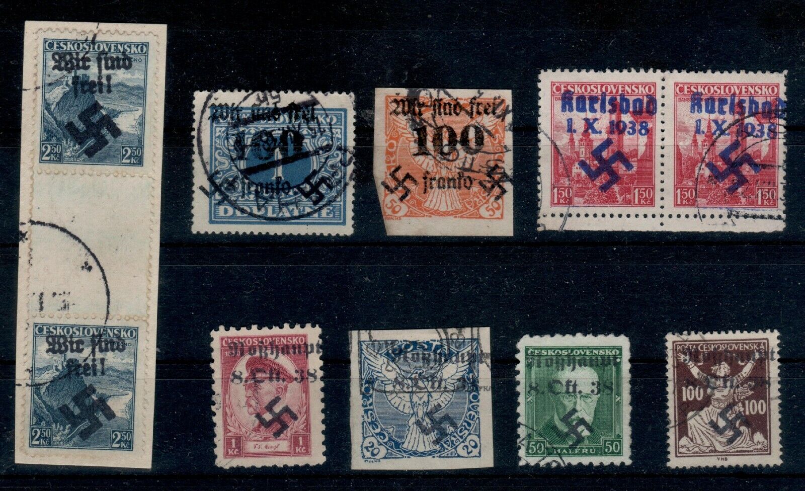 直営店 B20 1939 Sudetenland o.a. Rosshaupt 10x うのにもお得な opdrukken n Karlsbad