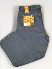 Rustler Real Workwear Mens Bootcut Denim Blue Jeans NWT  42 X 29            A369