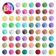 NTWJNJY Mica Powder,60 Colors Pearlescent Resin Pigment for Epoxy 60