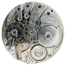 Antique 12s E. Howard Roman White Dial Pinstriped Pocket Watch Movement Series 7