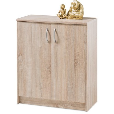 Kommode - Sonoma Eiche - 2 Türen - 74 cm Sideboard Anrichte Beistellschrank