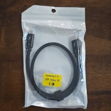 Thunderbolt 4 40Gbps 100W USB Type-C Male to USB-C Cable 0.5m Black