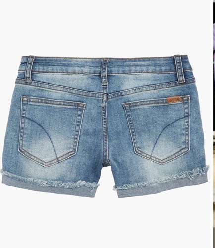 Joe's Kids The Markie Mid Rise Distressed Shorts Blue Denim Size 12 - Picture 2 of 5