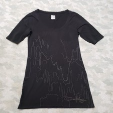 Oakley Mini Dress Womens Medium Black Pullover Short Sleeve