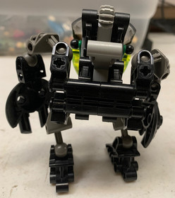 LEGO Bionicle Black Bohrok Nuhvok 8561 Complete Action Figure w/ Krana Mask 2002