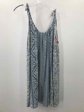 Pre-Owned Madewell Blue Size Medium Printed Shift Knee Length Sleeveless Dress