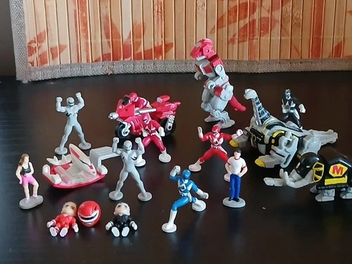 Vintage 90s Mighty Morphin Power Rangers Micro-Machines Lot