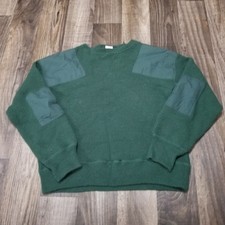 Champion Blended Sweater Green Women  s L Wool Blend Fleece