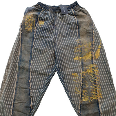 Damen Cropped Barrel JEANS 30 x 22 Gummibund MASSANFERTIGUNG von Paul McNeil