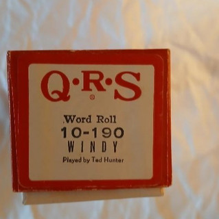 Vintage QRS Play Rite Player Piano Roll " WINDY " 10 190