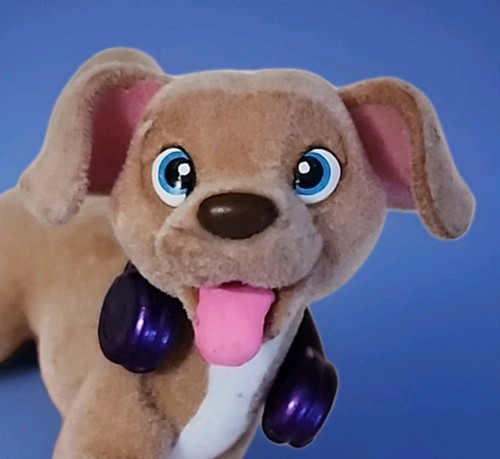 Rare Cute Barbie Pets Collectible Mini Figures Dog w/ Purple Headphones 
