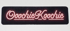 Shipping included new and unused Ooochie Koochie logo sticker rectangular seal T