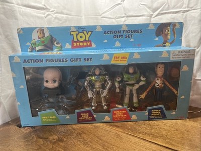 Toy Story Rare Thinkway 1995 Large Action Figure Set BABY FACE INFRARED Buzz