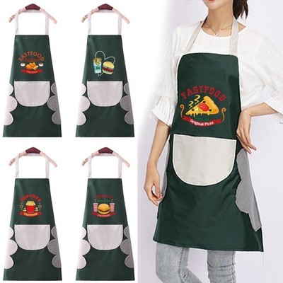 Unisex Verstellbare Küchenschürze Koch Kochen Backen Gastronomie BBQ Schürze Tasche UK