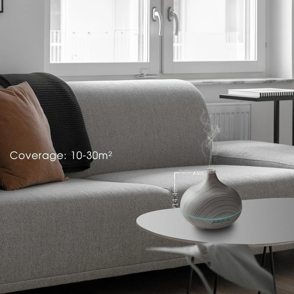 Portable Mini Air Conditioner Humidifier 300ML Essential Oil Diffuser USB Home - Image 2 of 4