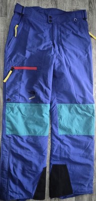 The North Face Herren Vertical Blau 90s Skihose Schnee Salopette M-L Goretex P