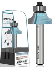 KEENTECH Round Over ROUTER BIT 1/4" Shank, Edge Forming Router Bit For Wood