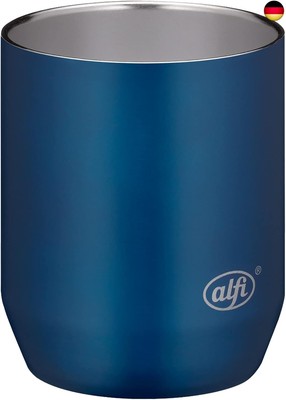 alfi CITY DRINKING CUP 280ml, saphire blue, robuster Edelstahl-Trinkbecher,