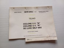 GARELLI 50 Ciclone 5V N - DeLuxe Self Mix 1984 catalogo ricambi TELAIO originale