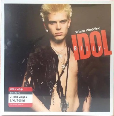 Billy Idol White Wedding L/XL T-SHIRT Vinyl Single 7inch-BOX NEW OVP